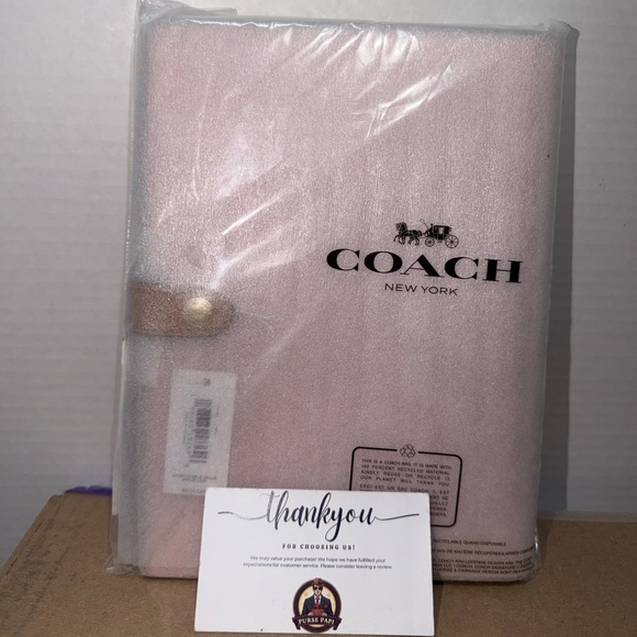 Coach Other - NWT 2026 Coach Powder Pink Notebook CEA49